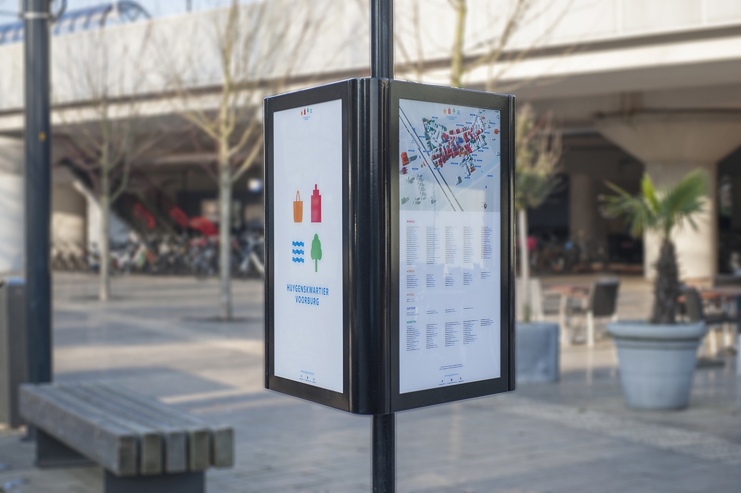 Informatiebord Huygenskwartier Voorburg