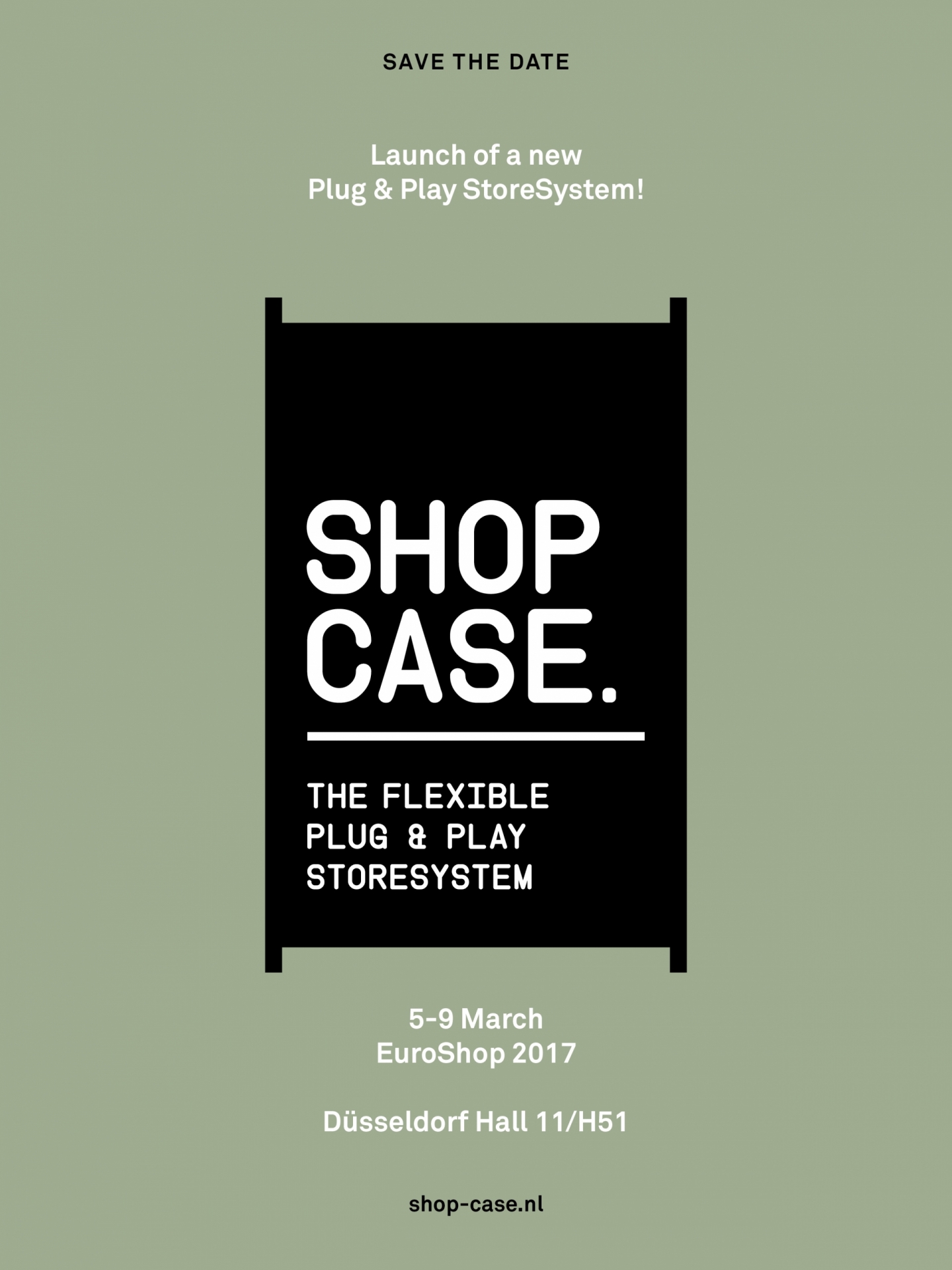 SHOP CASE beursaankondiging