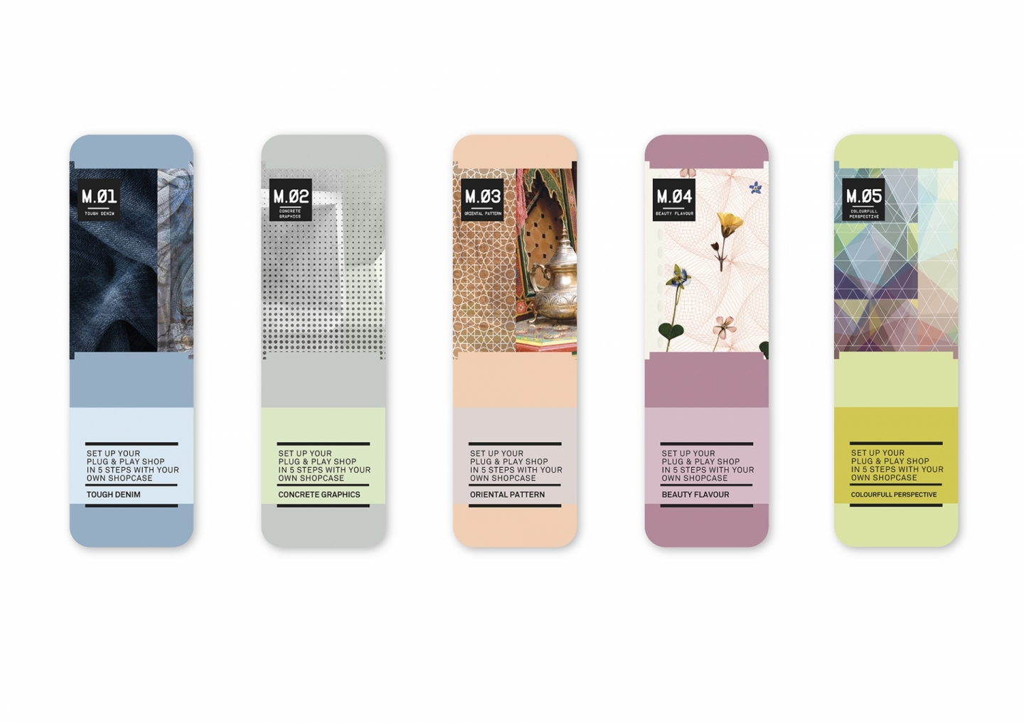 SHOP CASE waaier moods 1t/m5